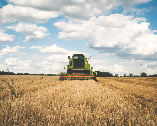 Combine in field Combine in field