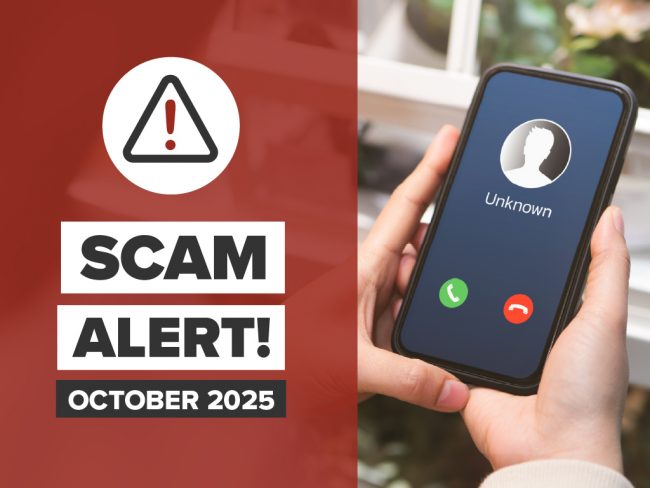 Scam Alert October 2025